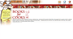 Desktop Screenshot of booksforcooks.com
