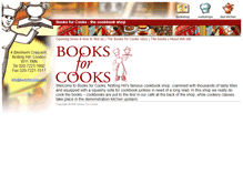 Tablet Screenshot of booksforcooks.com